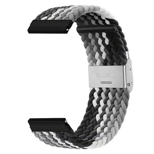 Flettet klokkereim Huawei Watch GT2 (42mm) - svarthvit