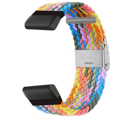 Flettet klokkereim Garmin Descent Mk3i (51mm) - Light Rainbow