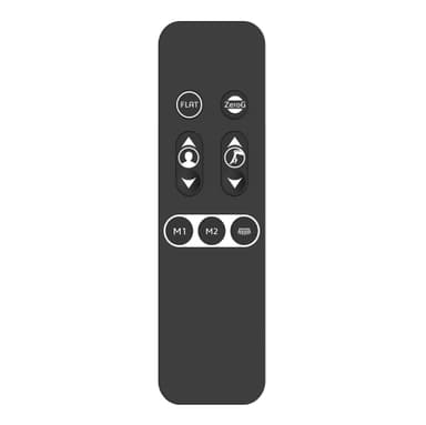 Lykke Motor Seng Nordisk Deluxe 90x200cm, Svart justerbar seng