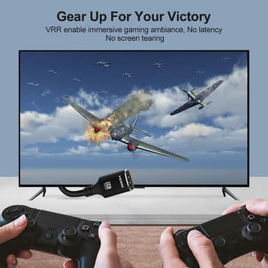 NÖRDIC HDMI skjøtekabel 1m 8K60Hz 4K144 HDMI 2.1 48Gbps Ultra High Speed ​​​​HDMI