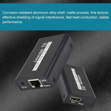 NÖRDIC HDMI CAT6 Extension 60m 1080p 60Hz HD Edid Funksjon HDMI Extension Plug & Play