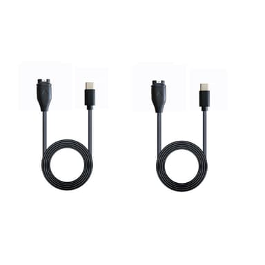 Smart Watch-ladekabel 2-pak Sort