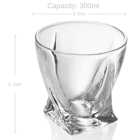 4x Whiskyglass Gammeldags Whisky Krystallglass