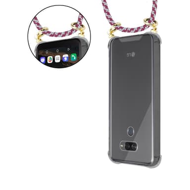 LG K50 Deksel med Halskjede (rød)