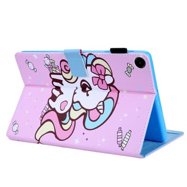 Samsung Galaxy Tab A9 Sammenleggbart Veske Kortholder - Candy Horse