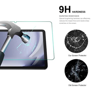 2pcs HAT PRINCE Samsung Galaxy Tab A9+skjermbeskytter i herdet glass