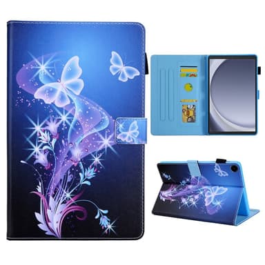 Samsung Galaxy Tab A9 Sammenleggbart Veske Kortholder - Dream Butterfly