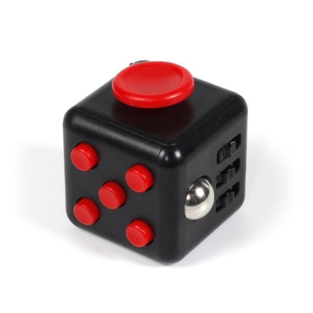 Fidget Cube, Svart/Rød