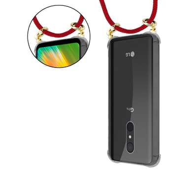LG Q9 Deksel med Halskjede (rød)