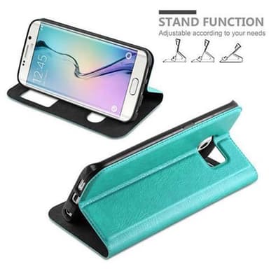 Samsung Galaxy S6 EDGE lommebokdeksel cover (turkis)