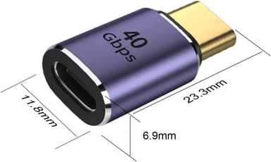 NÖRDIC USB4 adapter hann til hunn 40G 8K30Hz PD100W
