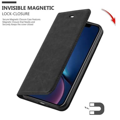 iPhone XR lommebokdeksel case (svart)