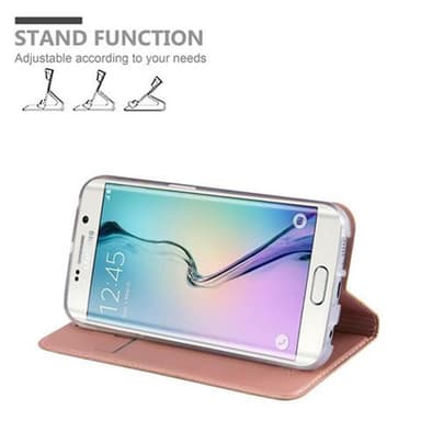Samsung Galaxy S6 EDGE lommebokdeksel etui (rosa)