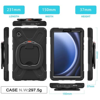 Samsung Galaxy Tab A9 Kraftig Armbåndsveske
