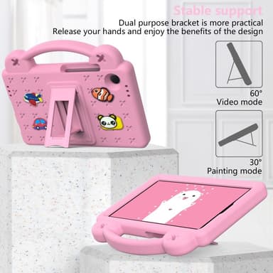 Til Samsung Galaxy Tab A9 EVA Foam Stativdeksel - Rosa