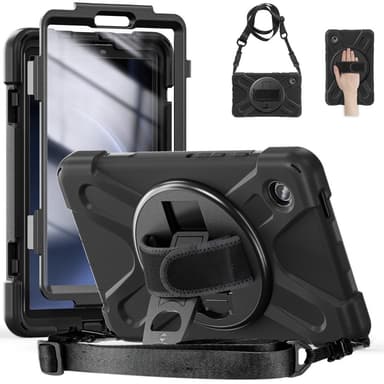 Samsung Galaxy Tab A9 Heavy Duty Armor Veske med Skulderrem