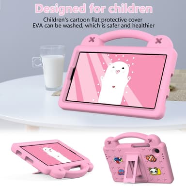 Til Samsung Galaxy Tab A9 EVA Foam Stativdeksel - Rosa