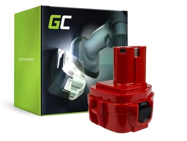 Green Cell verktøysbatteri 1220 1222 PA12 til Makita 1050D 4191D 6270D 6835D 8280D 8413D 8434D
