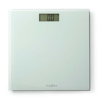 Nedis Personvekt | Digital | Hvit | Herdet Glass | Maksimal vekttrykk: 150 kg