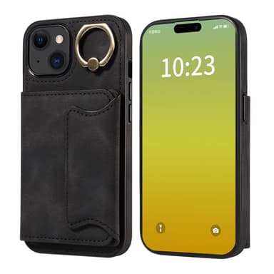 Multifunksjonelt telefondeksel med kortholderstativ for iPhone iPhone 15 Pro