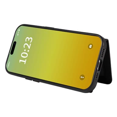 Multifunksjonelt telefondeksel med kortholderstativ for iPhone iPhone 15 Pro