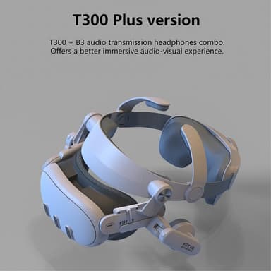 Meta Quest 3 FIIT VR T300 Plus Hodebånd Frontdeksel Øreklokker