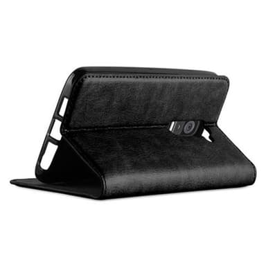 lommebokdeksel LG G2 case (svart)