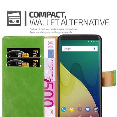 WIKO VIEW XL lommebokdeksel etui (grønn)