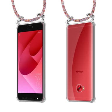 Asus ZenFone 4 Selfie PRO Deksel med Halskjede (rød)