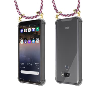 LG K50 Deksel med Halskjede (rød)