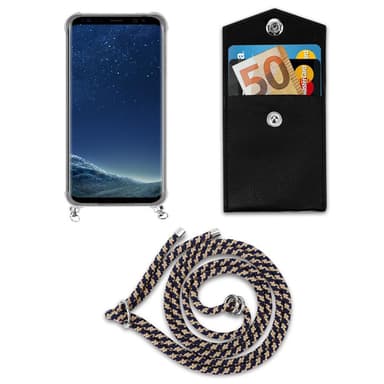 Samsung Galaxy S8 PLUS Deksel med Halskjede (blå)