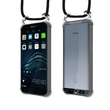 Huawei P9 Deksel med Halskjede (svart)