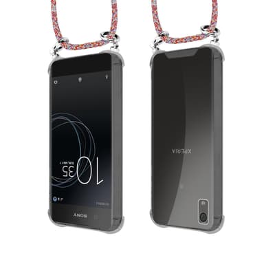 Sony Xperia XA1 PLUS Deksel med Halskjede (rød)