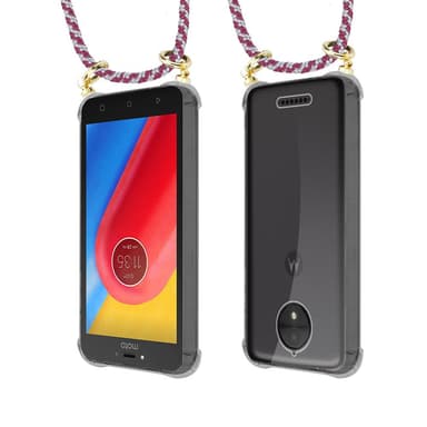 Motorola MOTO C PLUS Deksel med Halskjede (rød)