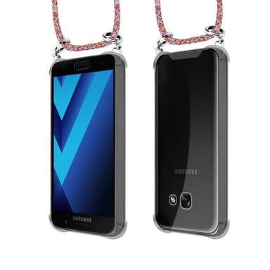 Samsung Galaxy A5 2017 Deksel med Halskjede (rød)