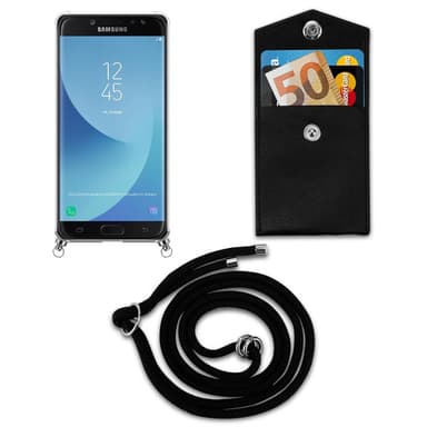 Samsung Galaxy J7 2018 Deksel med Halskjede (svart)