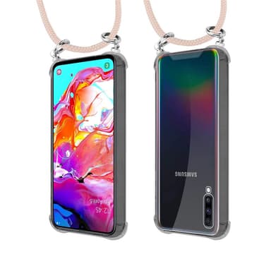 Samsung Galaxy A70 / A70s Deksel med Halskjede (rosa)