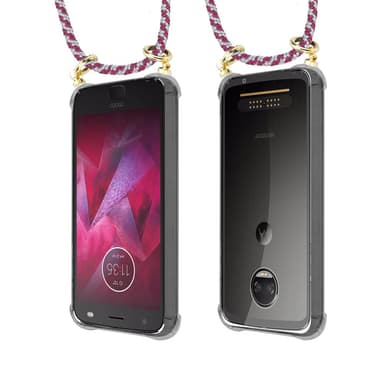 Motorola MOTO Z2 Deksel med Halskjede (rød)