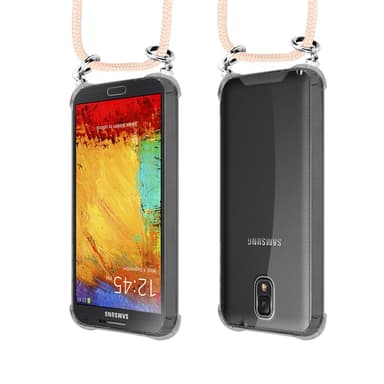 Samsung Galaxy NOTE 3 Deksel med Halskjede (rosa)