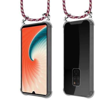 Huawei MATE 20 Deksel med Halskjede (rød)