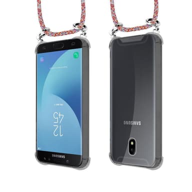 Samsung Galaxy J5 2017 Deksel med Halskjede (rød)