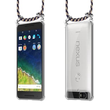 Huawei Google NEXUS 6P Deksel med Halskjede (blå)