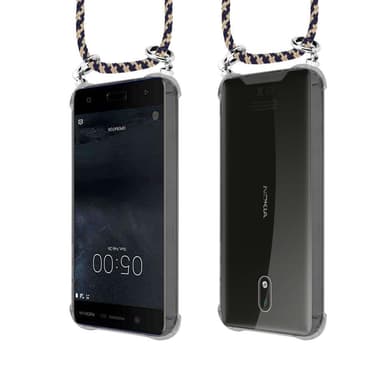 Nokia 3 2017 Deksel med Halskjede (blå)