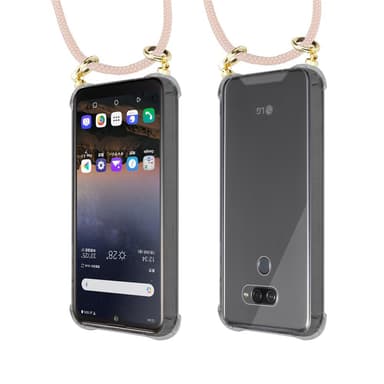 LG K50 Deksel med Halskjede (rosa)