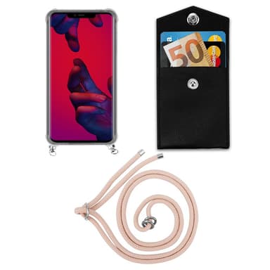Huawei MATE 20 PRO Deksel med Halskjede (rosa)