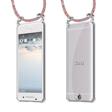 HTC ONE A9 Deksel med Halskjede (rød)