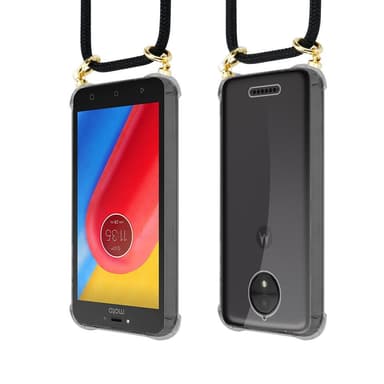 Motorola MOTO C PLUS Deksel med Halskjede (svart)