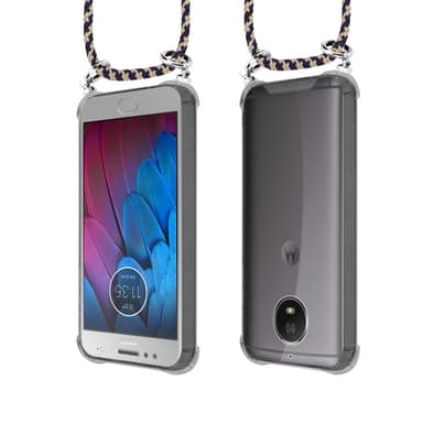 Motorola MOTO G5S Deksel med Halskjede (blå)