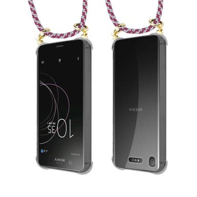 Sony Xperia XZ1 Deksel med Halskjede (rød)