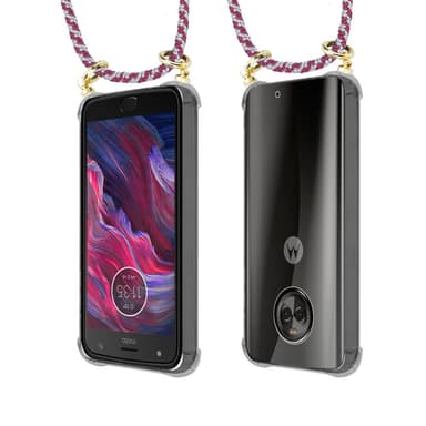 Motorola MOTO X4 Deksel med Halskjede (rød)